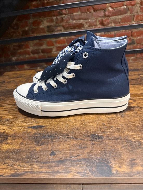 Converse Shoes - Converse High-Top Sneakers in Navy and White